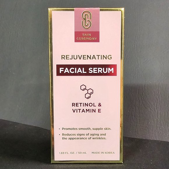 Skin Ceremony Facial Serum Retinol & Vitamin E Antiaging Anti-Wrinkles 1.69oz - Picture 1 of 5